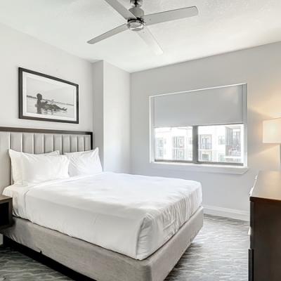 Grove Resort modern, furnished bedroom