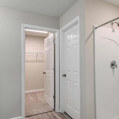 Bathroom and walk-in closet