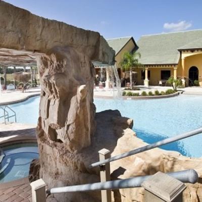 Resort style pool, spa, sauna